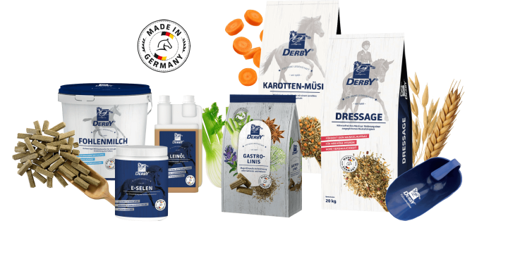 teaser vollsortiment pferdefutter derby produkte